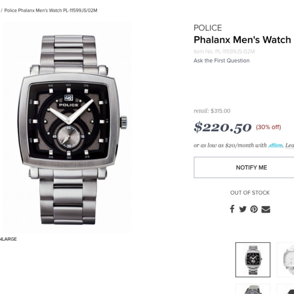 Diesel Other - POLICE PHALANX WATCH